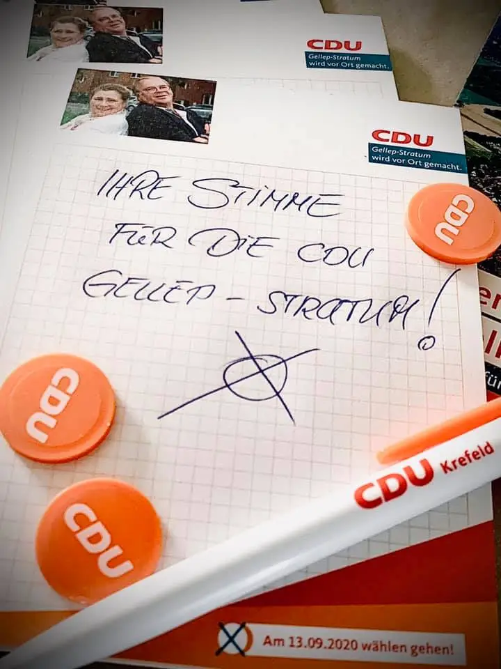 13.09.2020: HEUTE WÄHLEN UND DER CDU IHRE STIMME GEBEN !