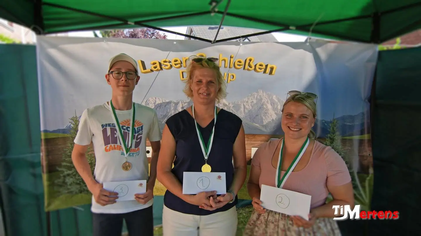 11.07.2025: Nachlese vom 29. Juni Kirchweihfest St. Andreas 2025 Siegerehrung Laserschießen