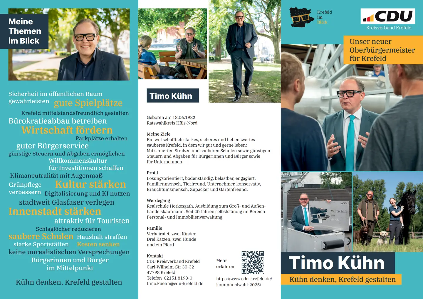 Abbildung des Wahlkampfflyer Seite 1