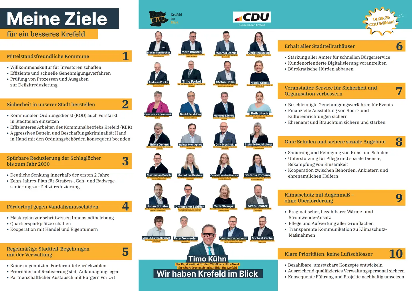 Abbildung des Wahlkampfflyer Seite 2