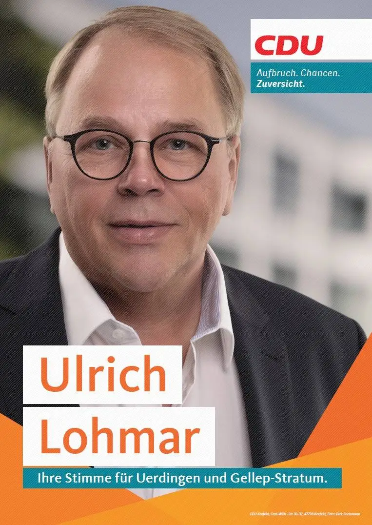 Bild Ulrich Lohmar "Ratsherr Bezirksvertreter Uerdingen/Gellep-Stratum Mitglied im Sportausschuss"