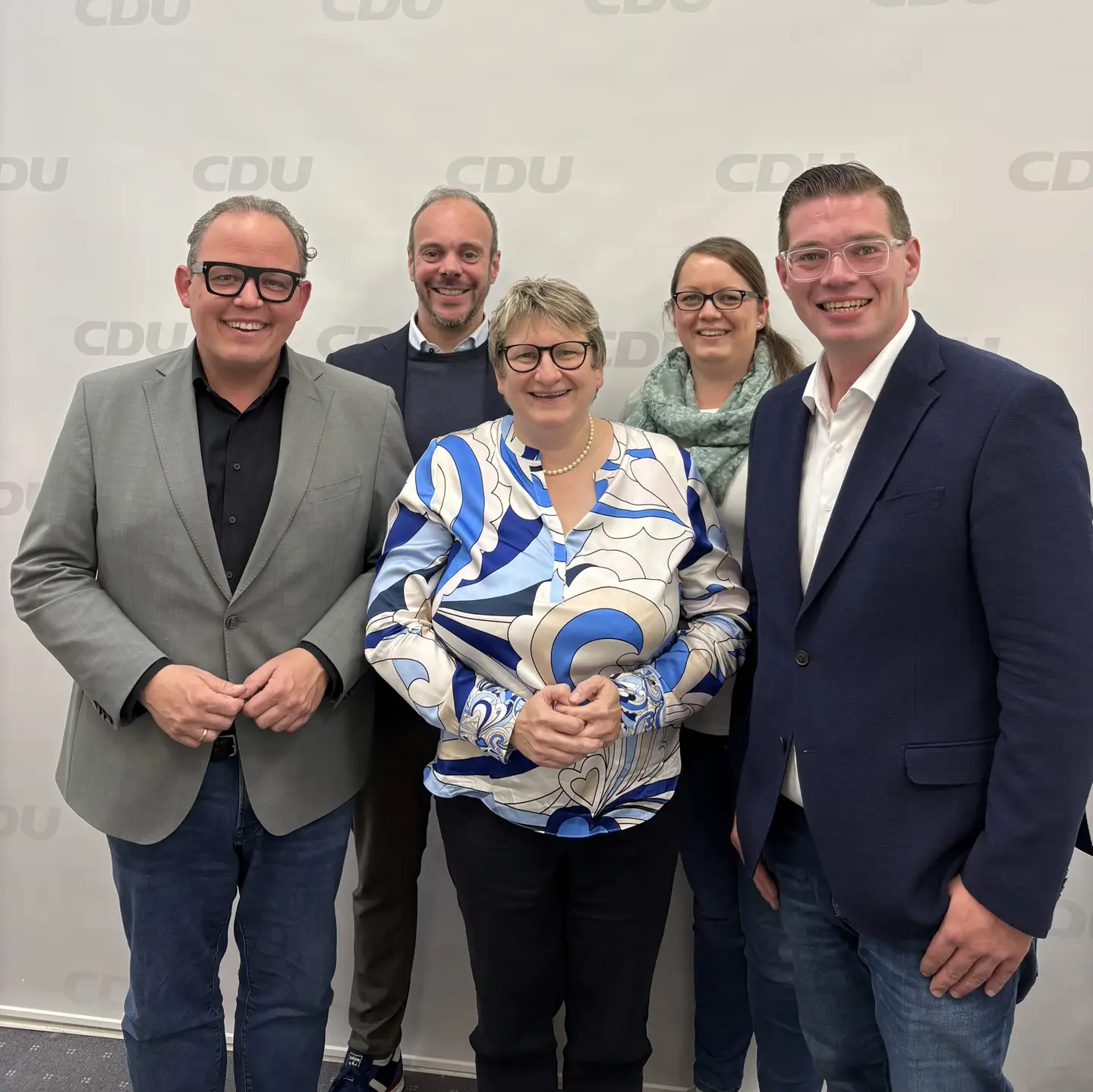 Gruppenbild des neuen Vorstand der CDU Fraktion im Krefelder Stadtrat